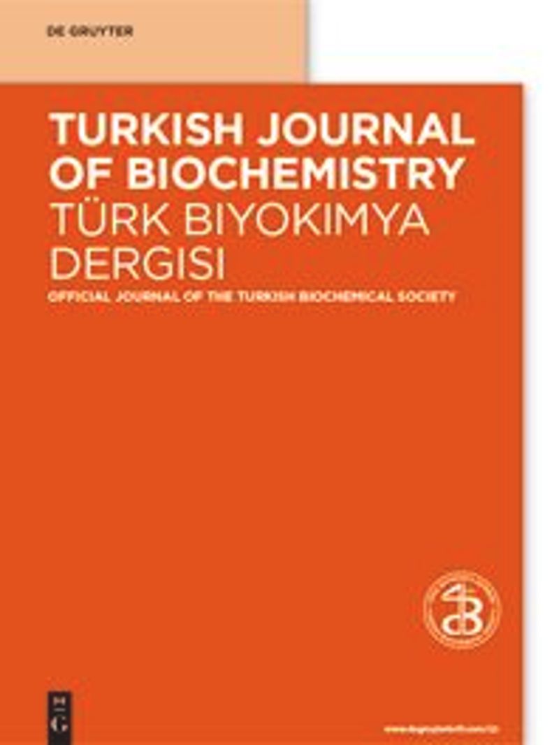 Türk Biyokimya Dergisi kapağı