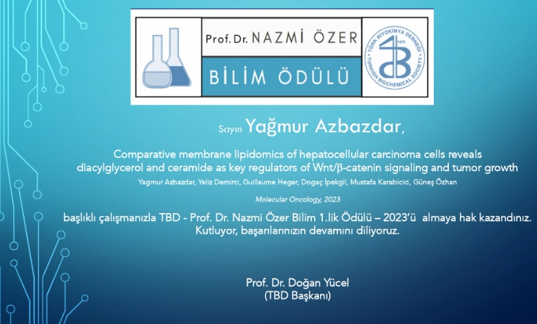 Nazmi Özer Bilim Ödülleri-1